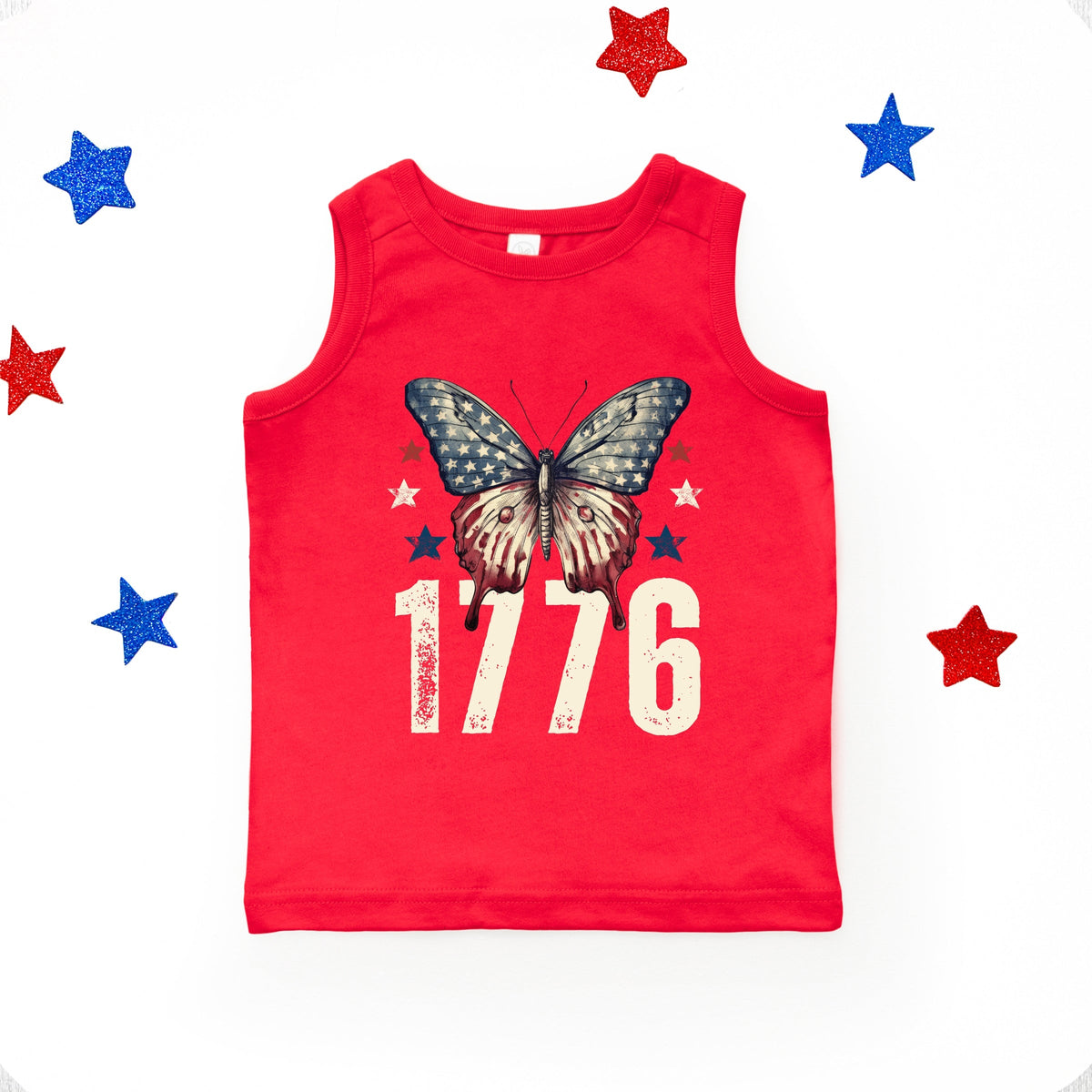 1776 Butterfly Patriotic - Youth Tank Top
