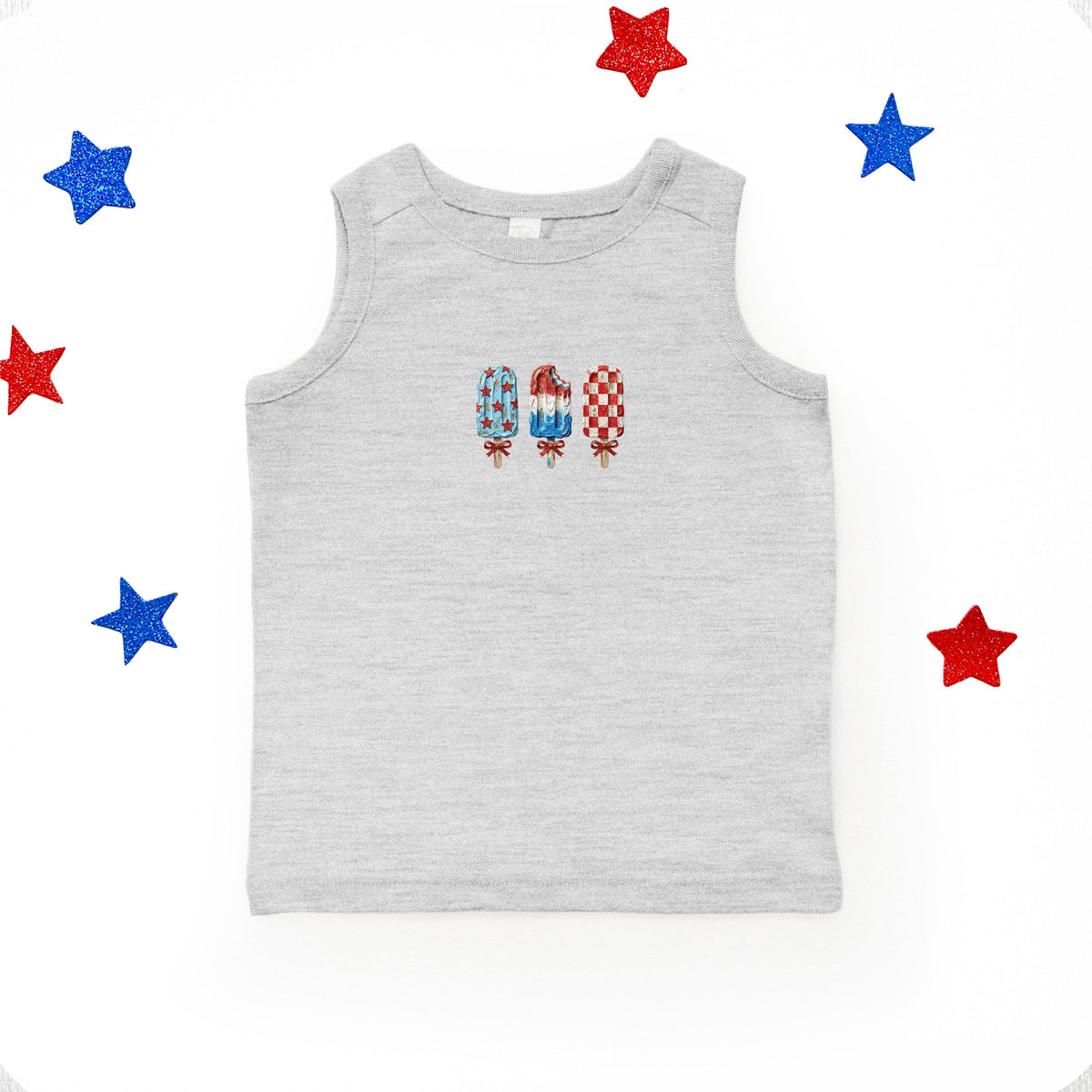 Patriotic Popsicles - Toddler Graphic Tank