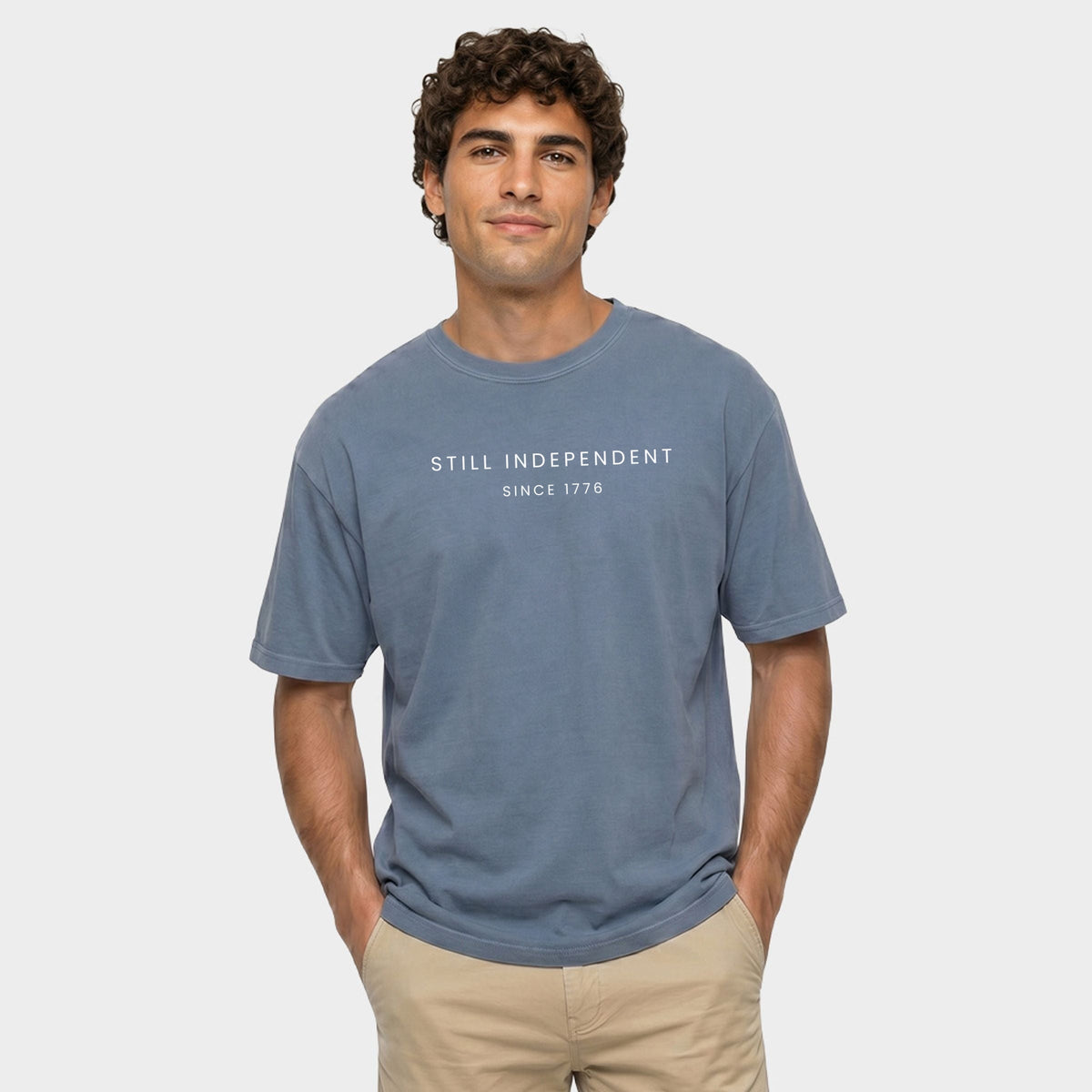 Still Independent Since 1776 - Men's Garment Dyed Graphic T-Shirt