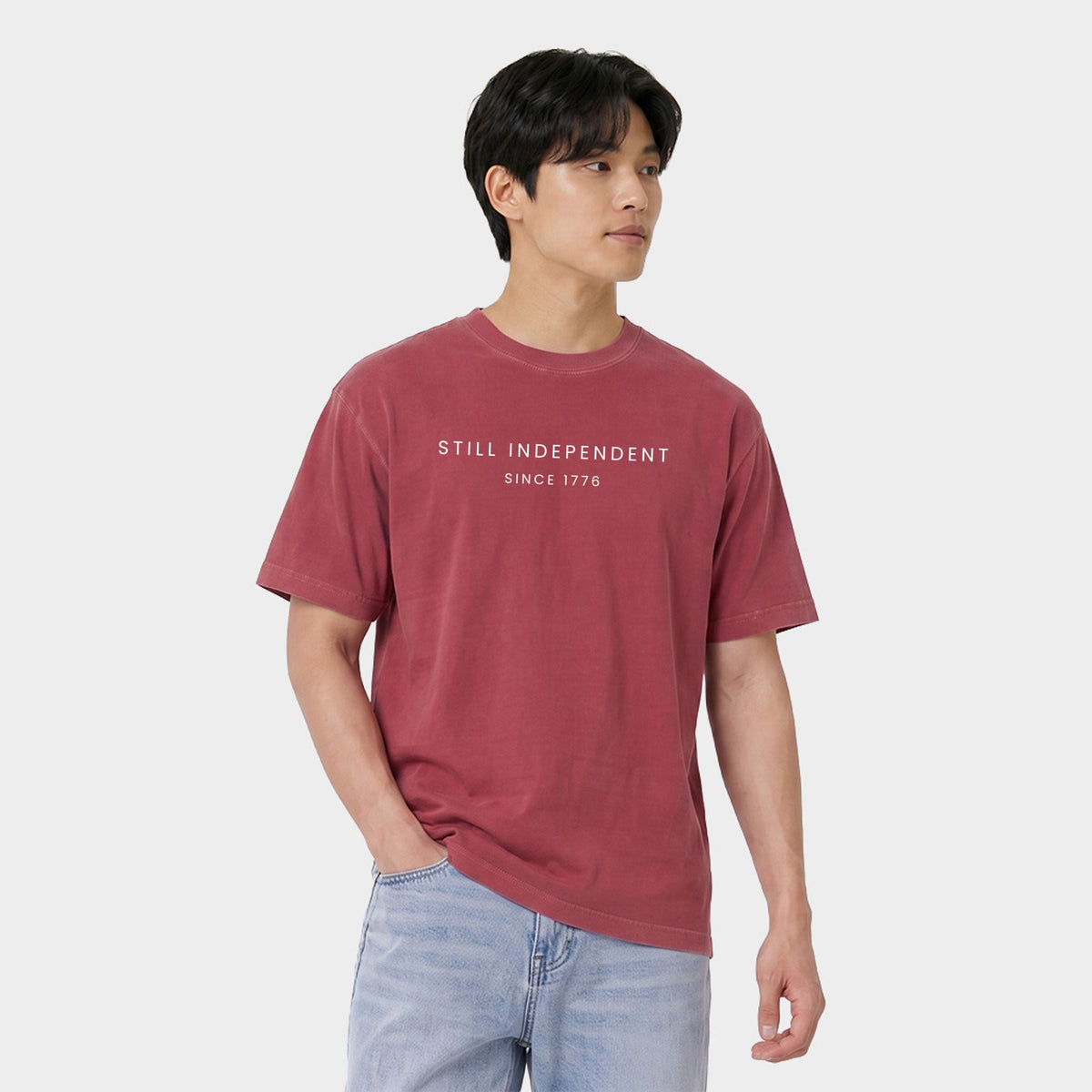 Still Independent Since 1776 - Men's Garment Dyed Graphic T-Shirt