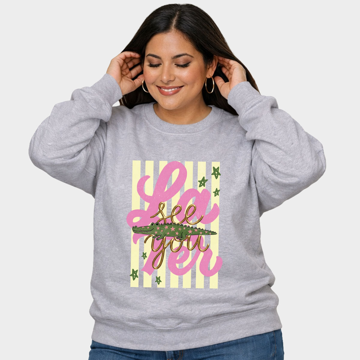 See You Later Alligator -  Women's Plus Sized Graphic Sweatshirt