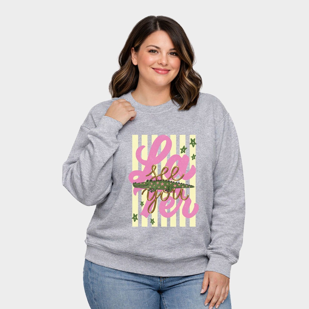 See You Later Alligator -  Women's Plus Sized Graphic Sweatshirt