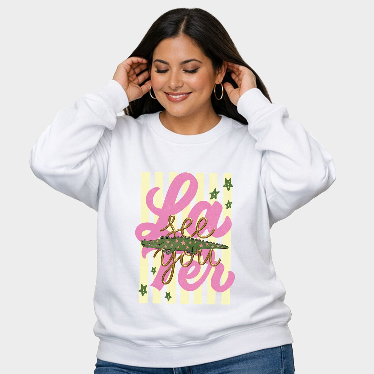 See You Later Alligator -  Women's Plus Sized Graphic Sweatshirt