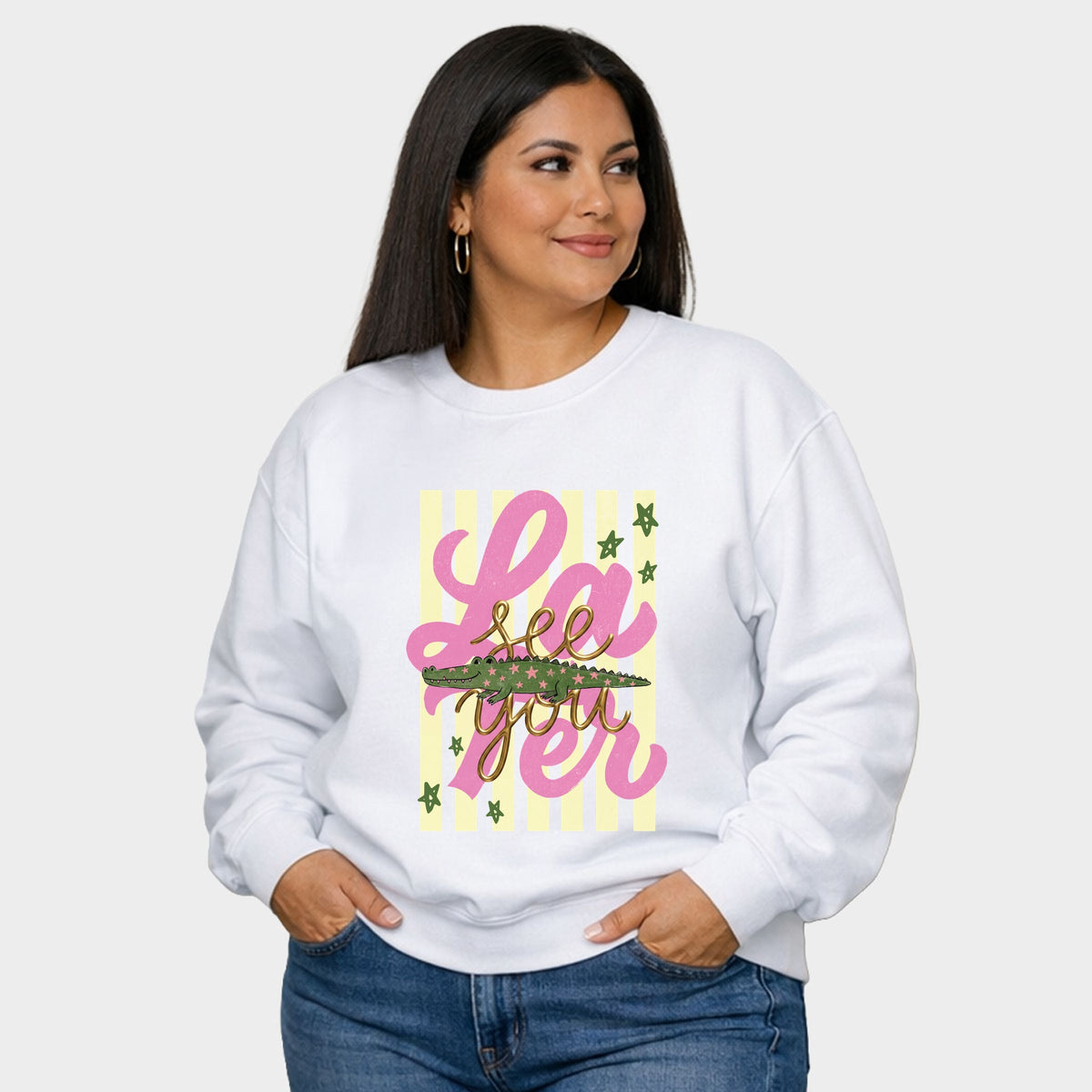 See You Later Alligator -  Women's Plus Sized Graphic Sweatshirt