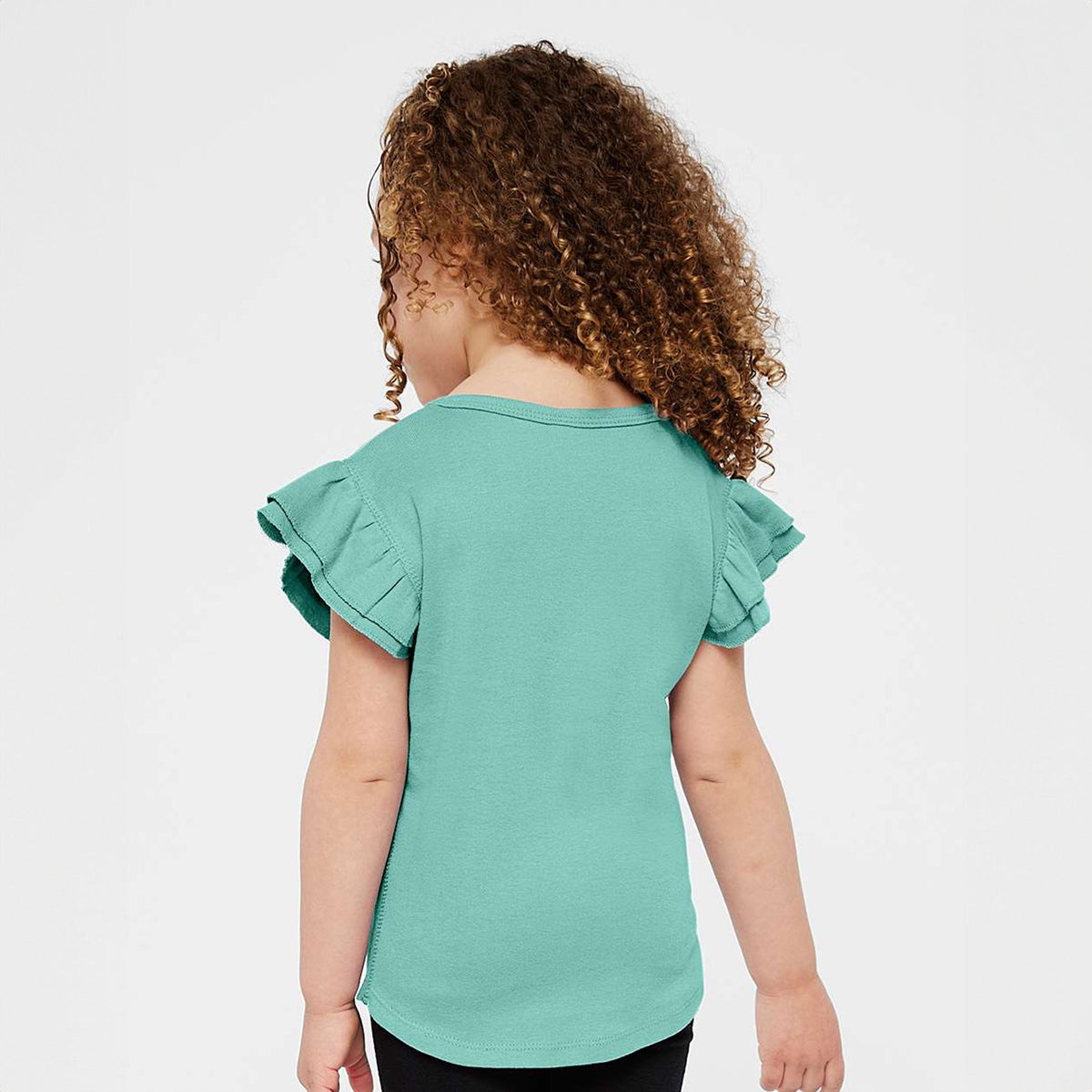 After A While Crocodile - Girl's Flutter Sleeve Graphic T-Shirt