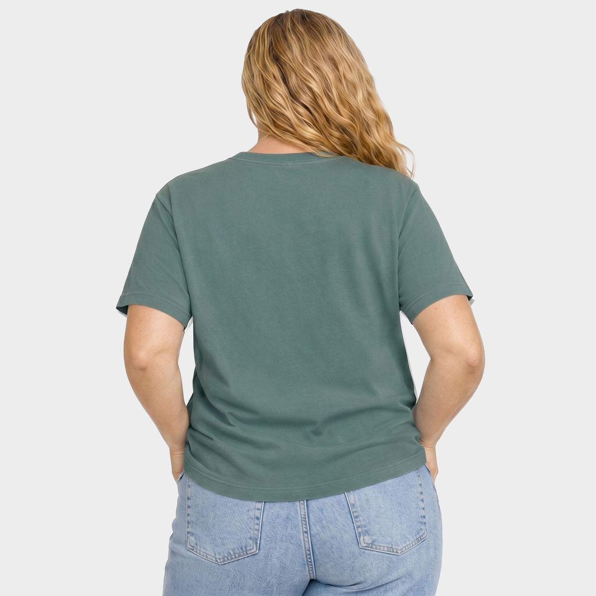 I'm Here. But I'd Rather Be Reading - Women's Plus Sized Garment Dyed Graphic T-Shirt