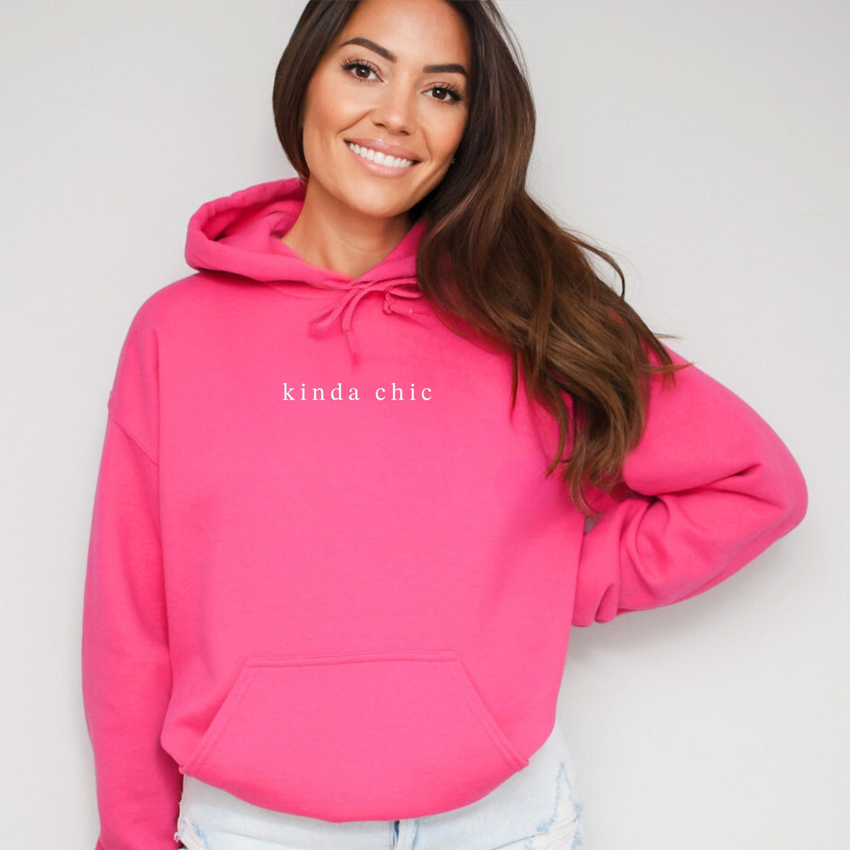 Kinda Chic Typewriter - Women's Graphic Hoodie