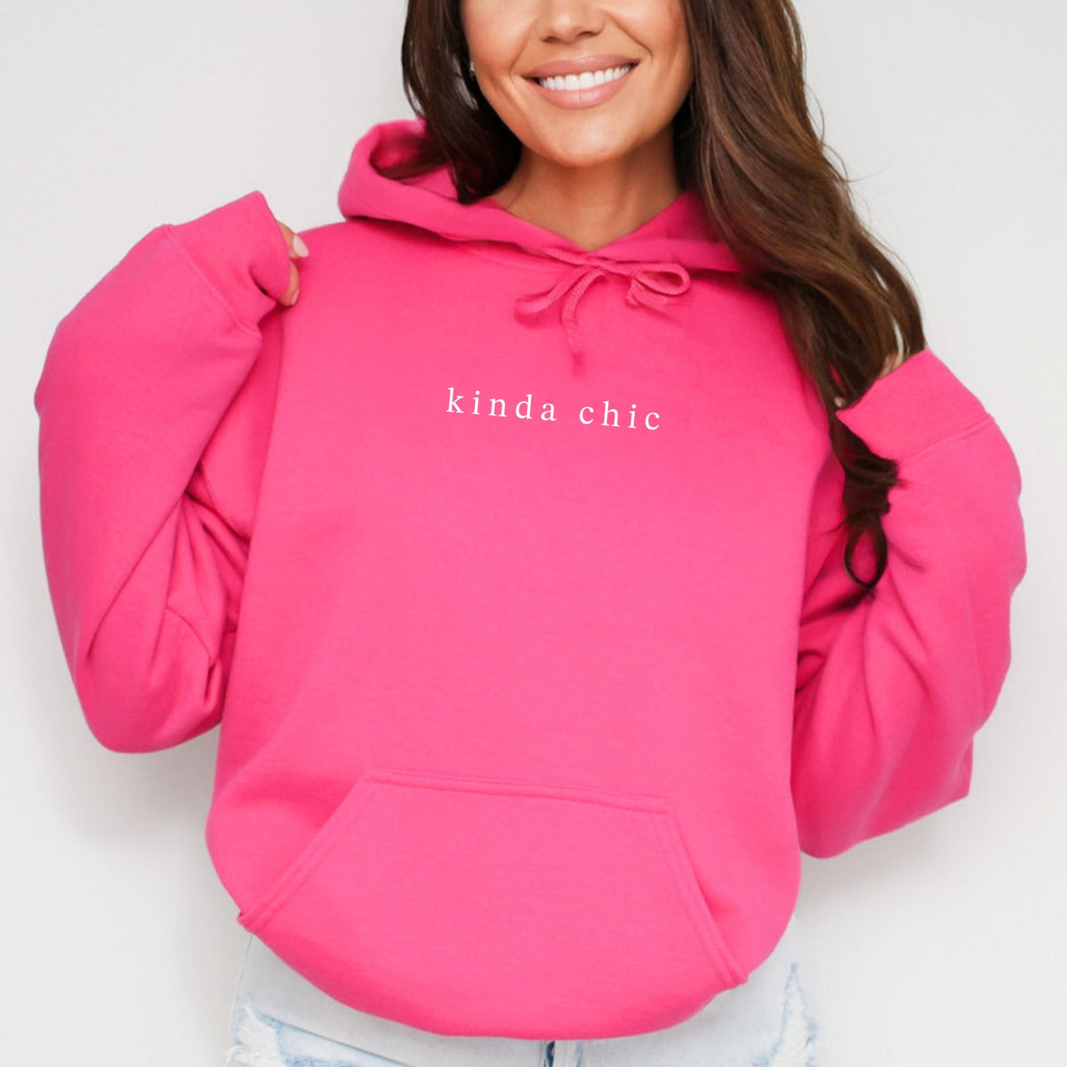 Kinda Chic Typewriter - Women's Graphic Hoodie