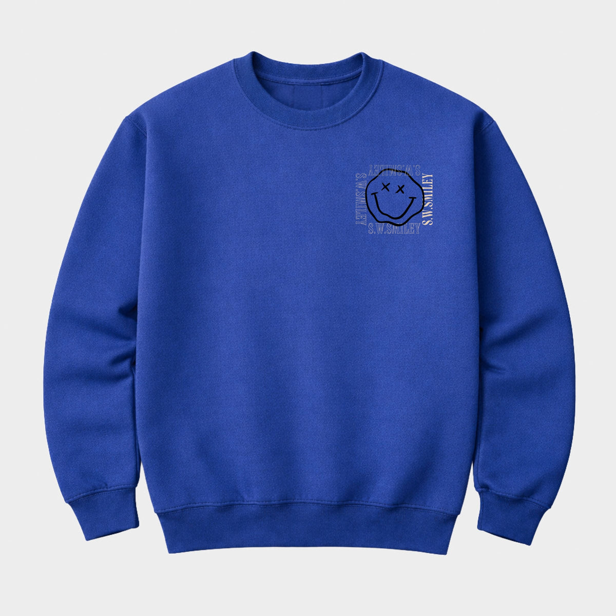 S.W.Smiley Squiggly Square - Men's Graphic Sweatshirt