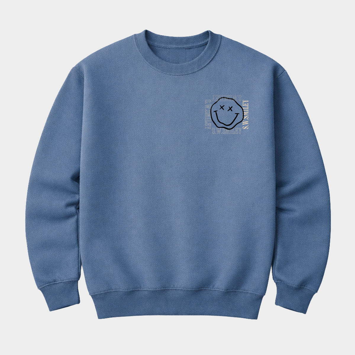 S.W.Smiley Squiggly Square - Men's Graphic Sweatshirt