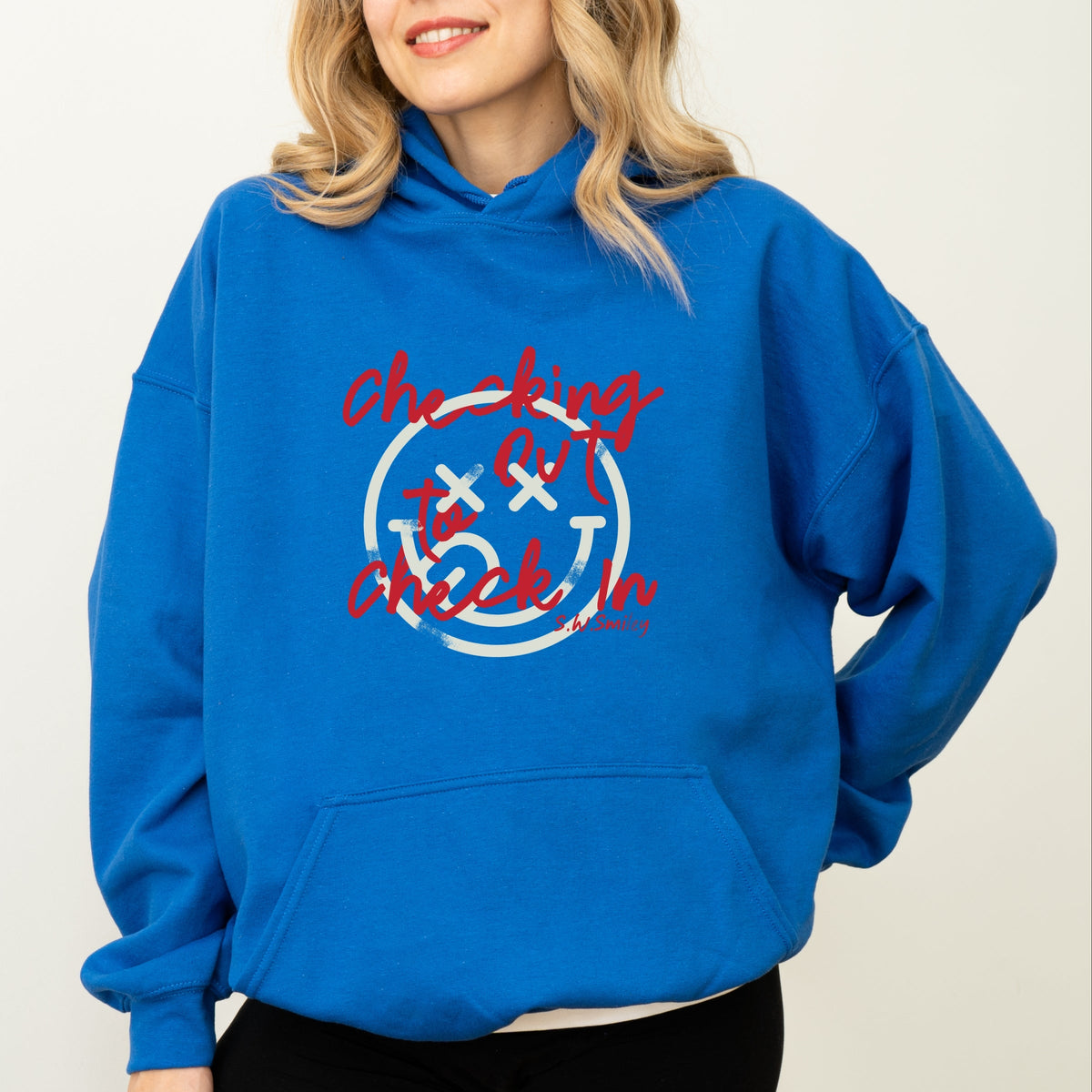 S.W.Smiley Checking Out - Women's Graphic Hoodie