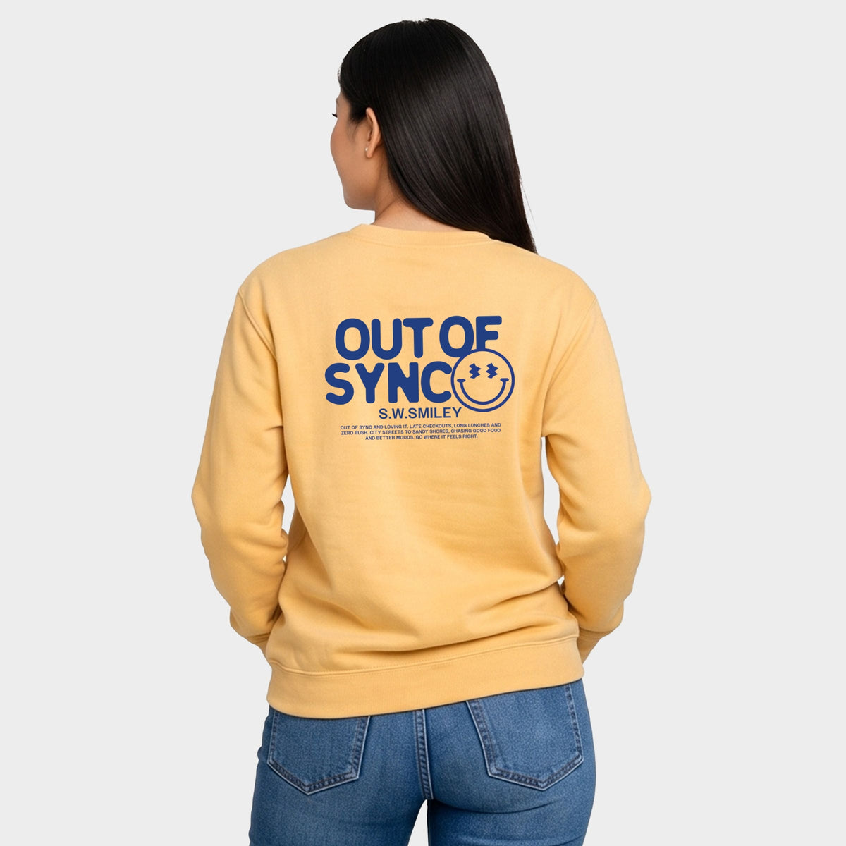 S.W.Smiley Out Of Sync - Women's Graphic Sweatshirt