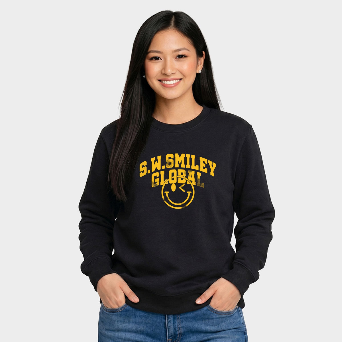 S.W.Smiley Global Varsity - Women's Graphic Sweatshirt