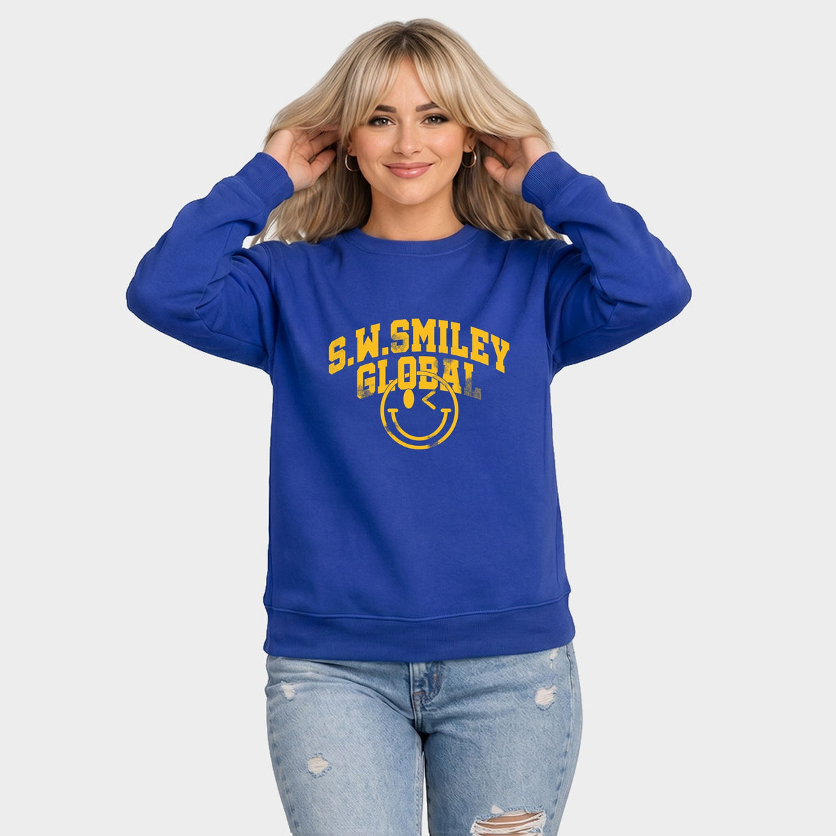 S.W.Smiley Global Varsity - Women's Graphic Sweatshirt