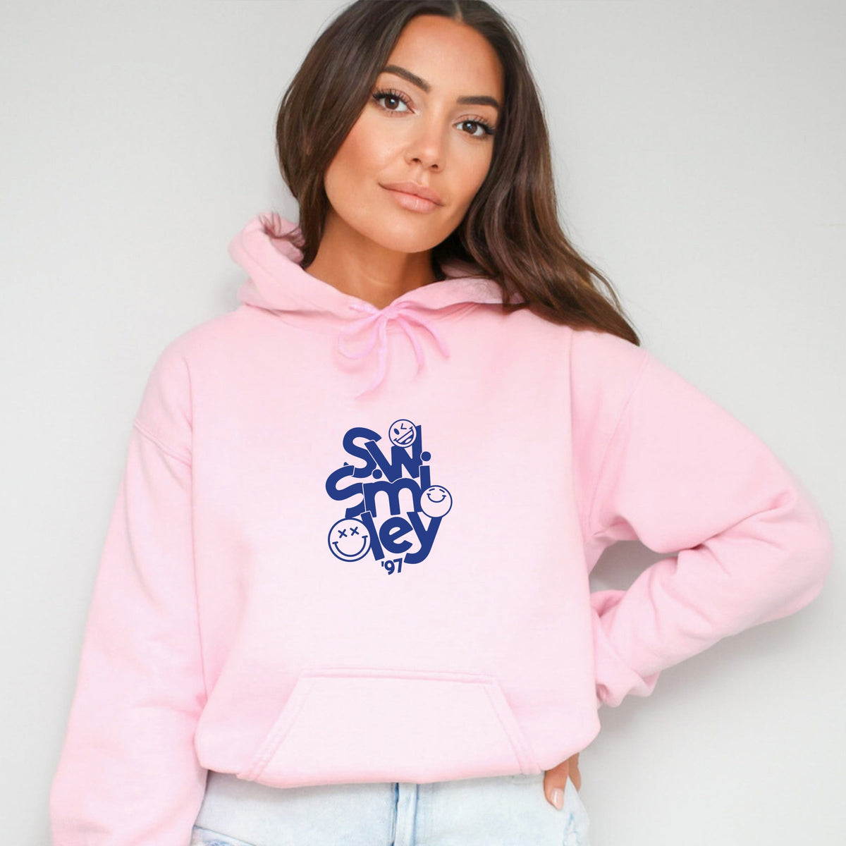 S.W.Smiley Stacked '97 - Women's Graphic Hoodie
