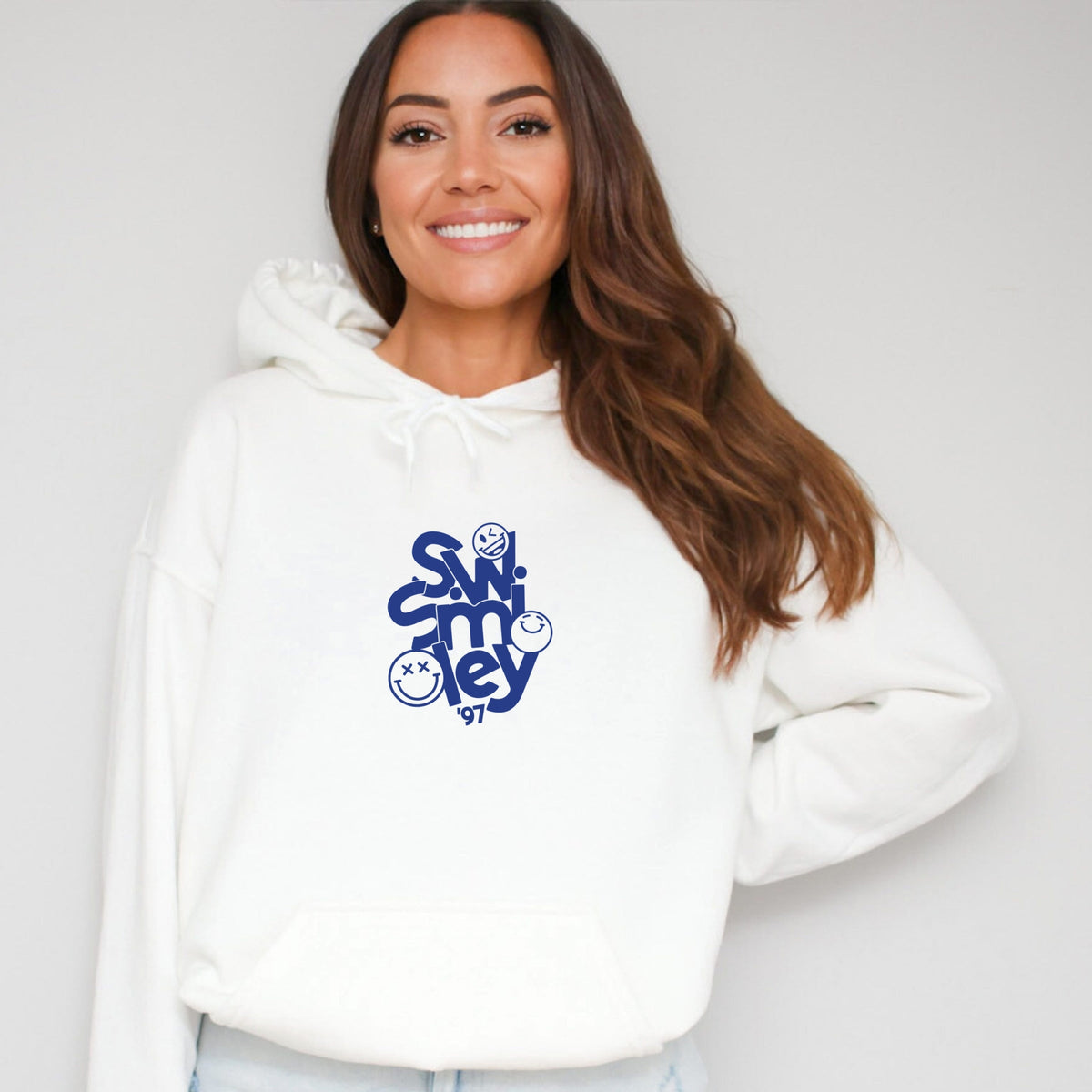 S.W.Smiley Stacked '97 - Women's Graphic Hoodie