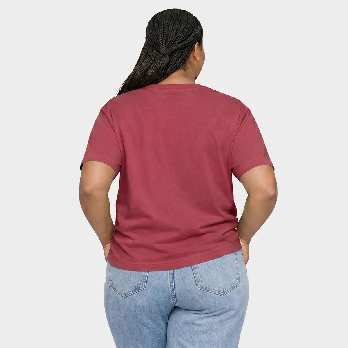 S.W.Smiley Make Happiness Your Mission Snowflake - Women's Plus Garment Dyed Tee