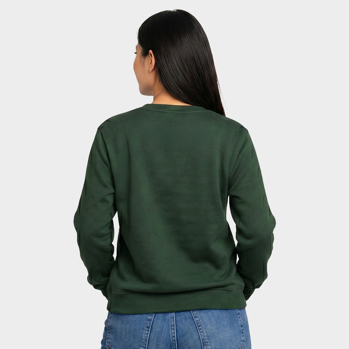 S.W.Smiley Christmas Red Plaid - Women's Graphic Sweatshirt