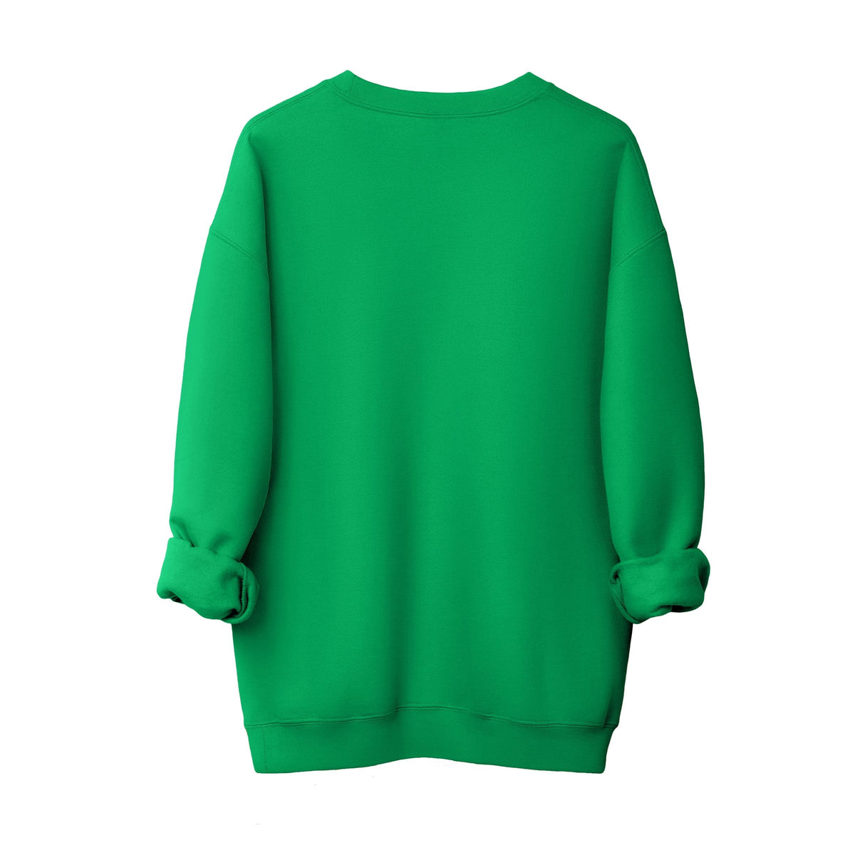 S.W.Smiley Christmas Green Plaid - Men's Graphic Sweatshirt