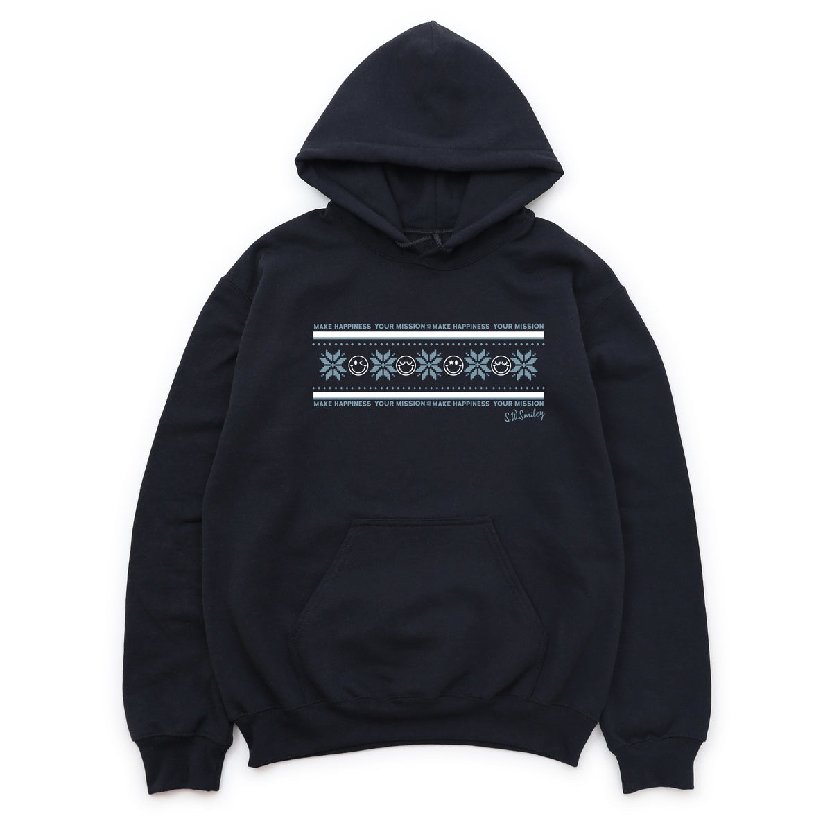 S.W.Smiley Make Happiness Your Mission Row - Women's Graphic Hoodie