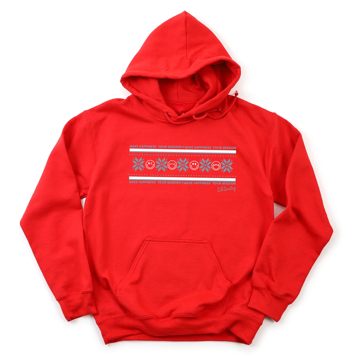 S.W.Smiley Make Happiness Your Mission Row - Women's Graphic Hoodie