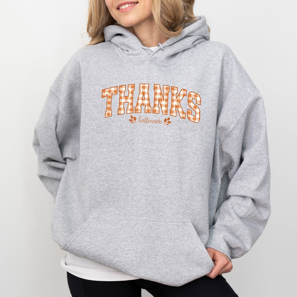 Hallmark - Thanks Gingham - Women's Graphic Hoodie