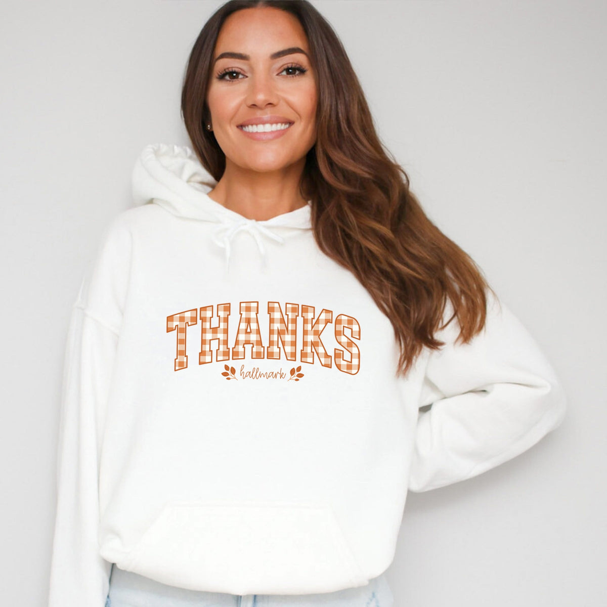 Hallmark - Thanks Gingham - Women's Graphic Hoodie