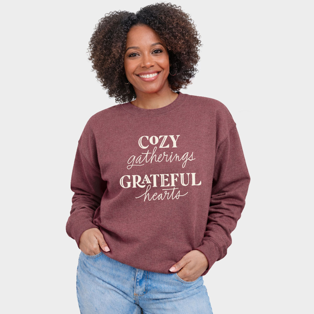 Hallmark - Cozy Gatherings Grateful Hearts -  Women's Graphic Sweatshirt