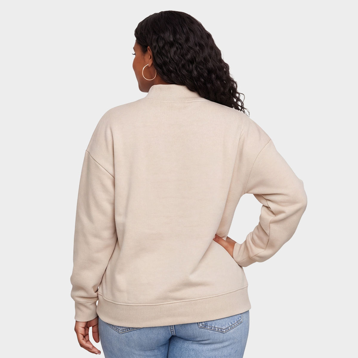 Hallmark - Santa Ugly Sweater - Oversized Mock Sweatshirt