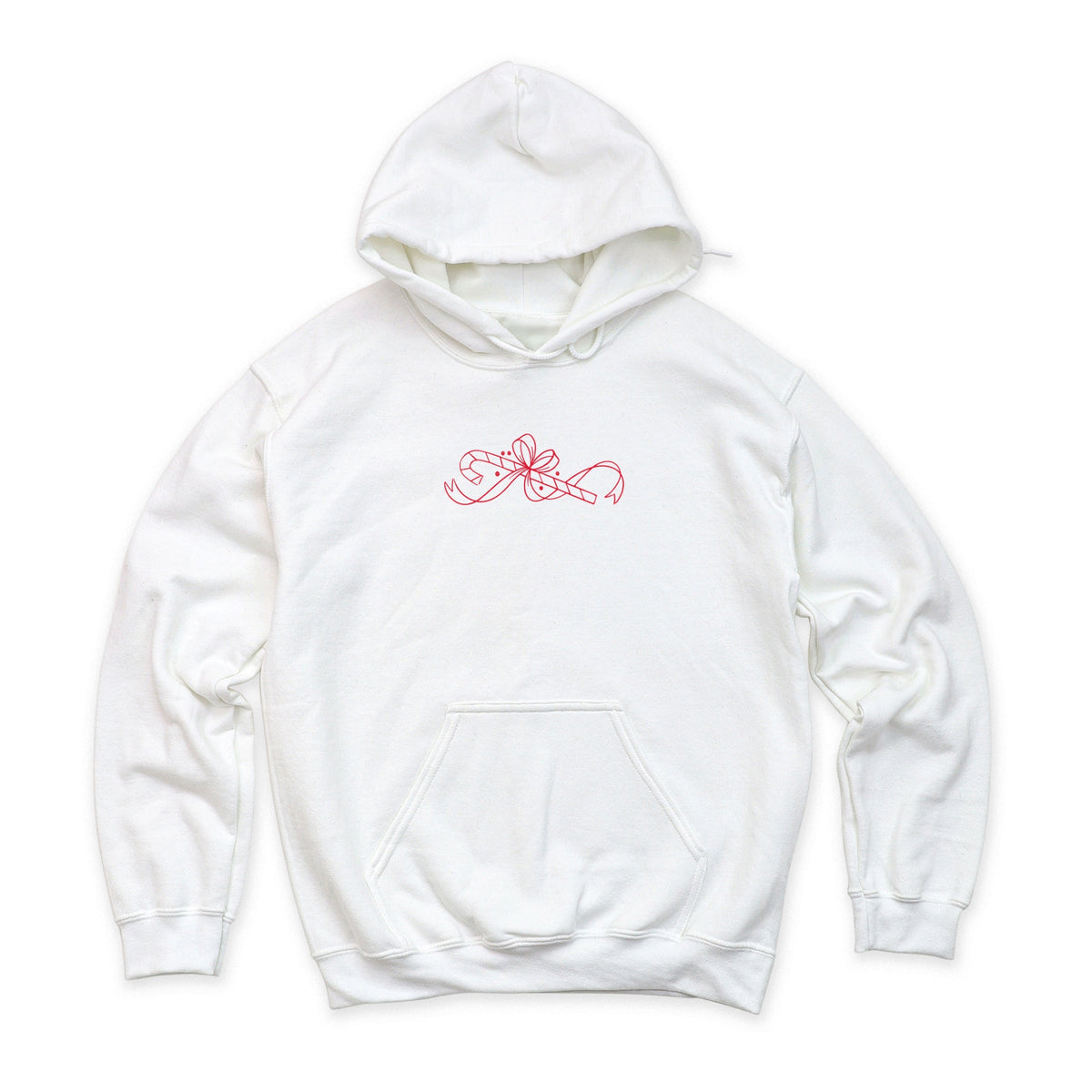 Hallmark - Candy Cane Bow Outline - Women's Graphic Hoodie