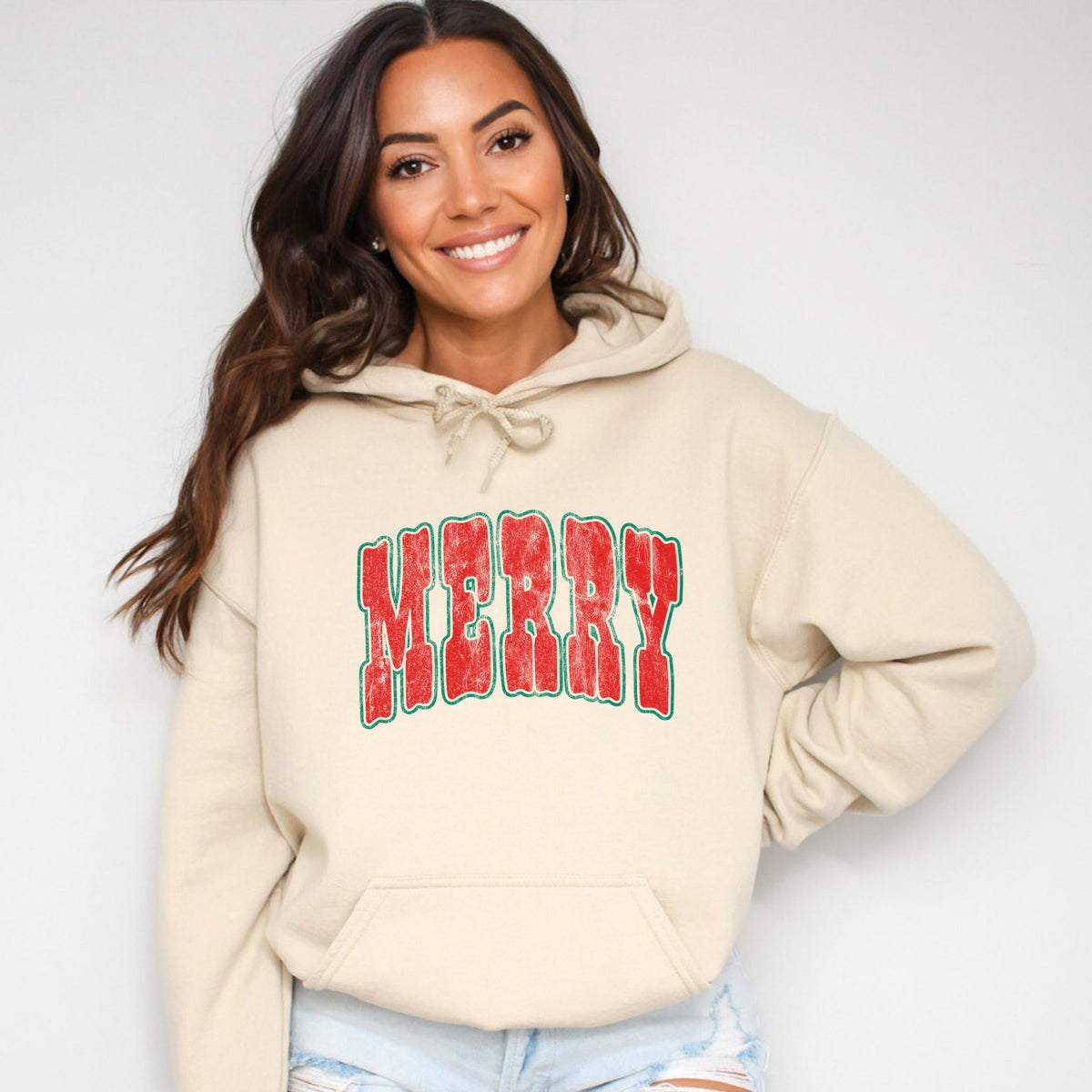 Merry Bubble Outline - Women's Graphic Hoodie