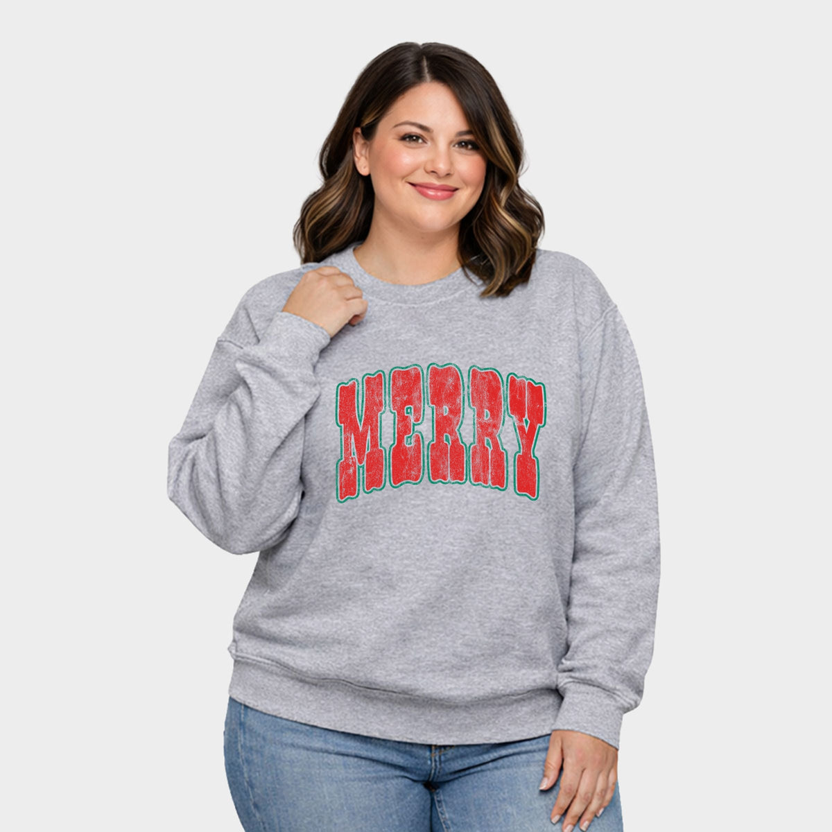 Merry Bubble Outline - Women's Plus Sweatshirt