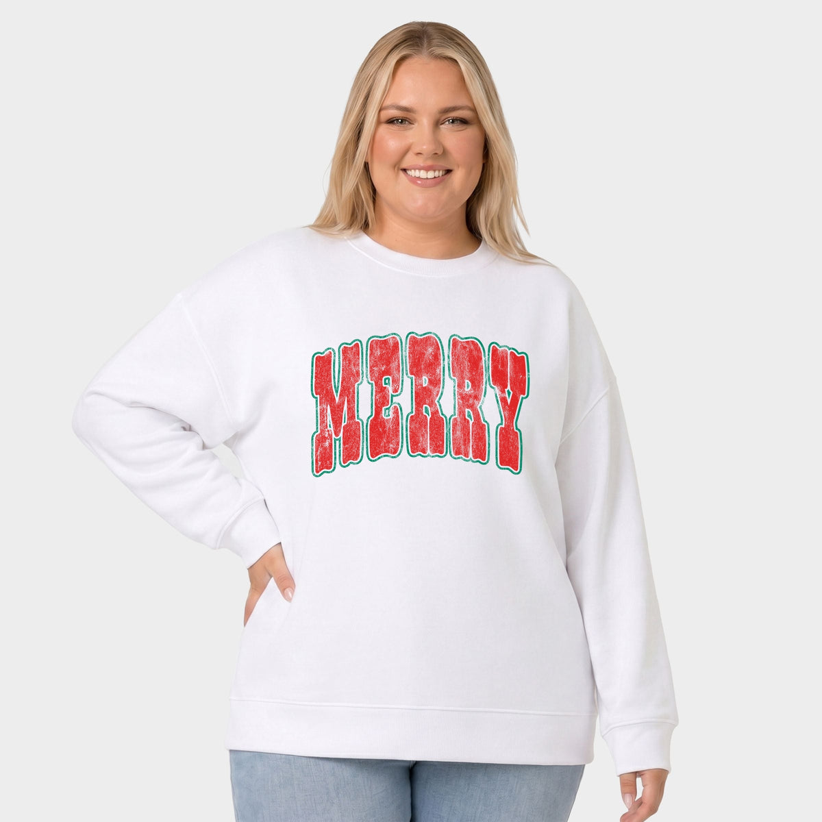 Merry Bubble Outline - Women's Plus Sweatshirt