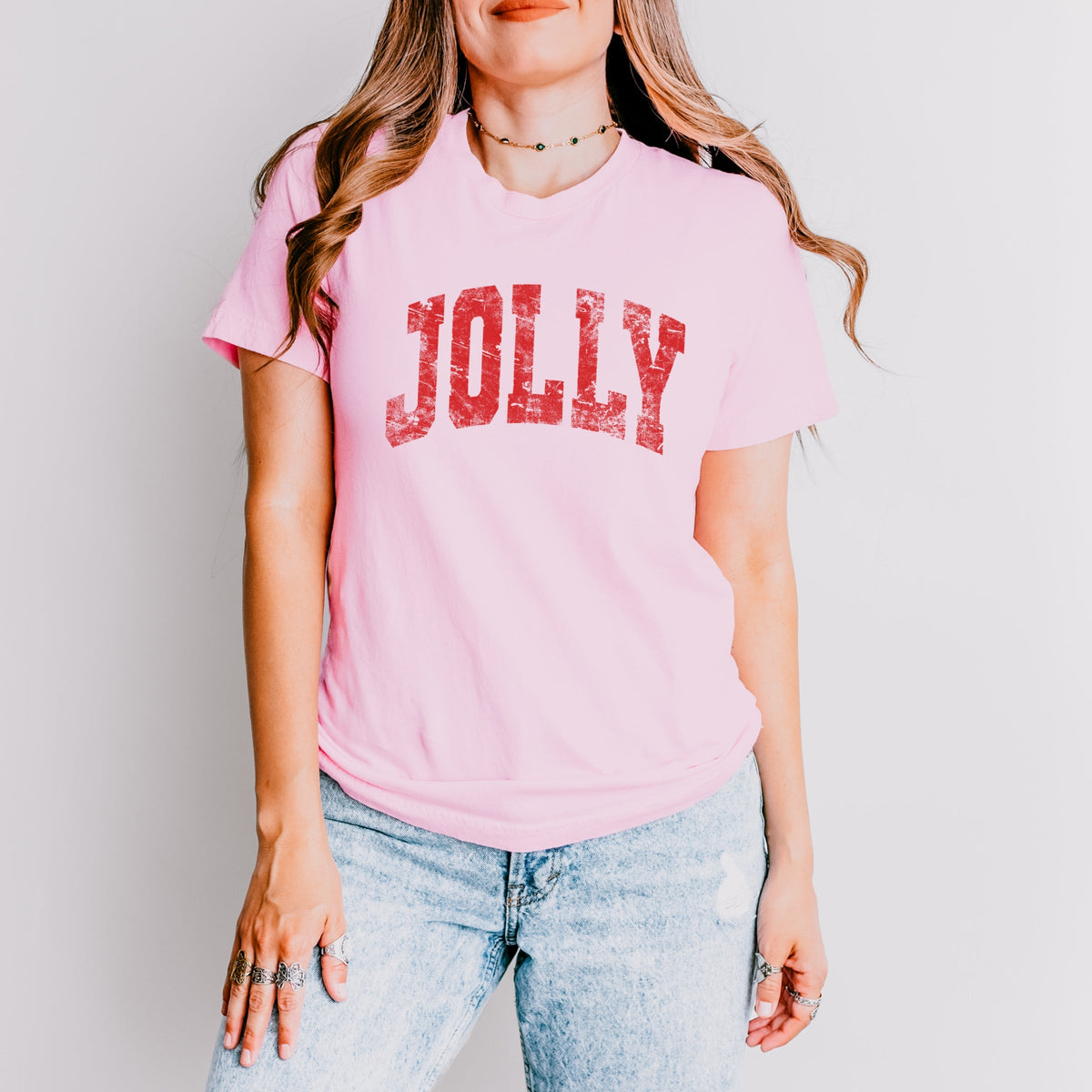 Jolly Arched Distressed - Women's Short Sleeve Graphic T-Shirt