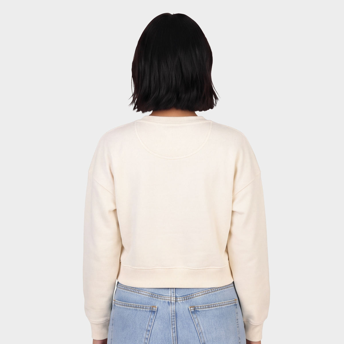 Merry Arched Distressed - Women's Cropped Sweatshirt
