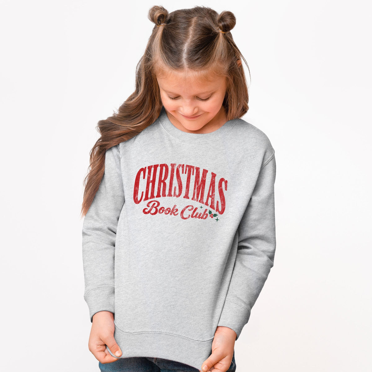 Christmas Book Club Arched - Youth Graphic Sweatshirt