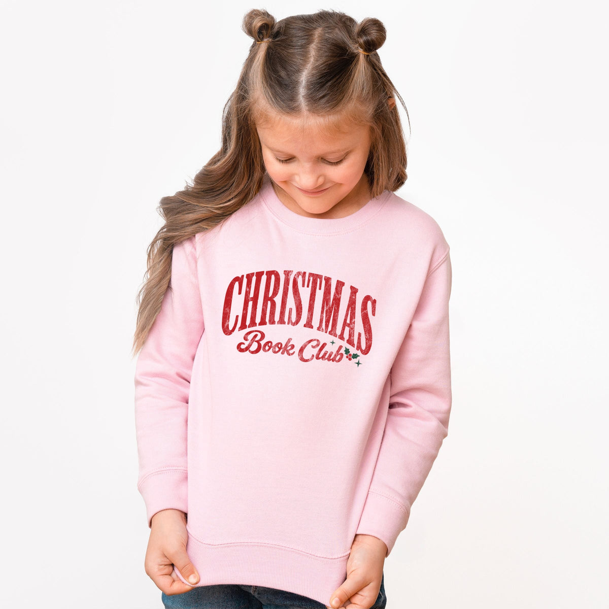 Christmas Book Club Arched - Youth Graphic Sweatshirt