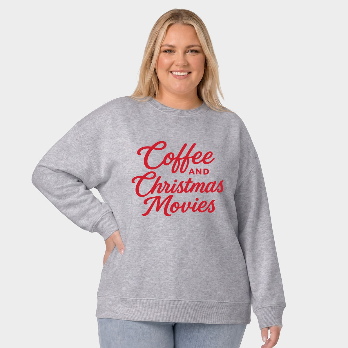 Coffee and Christmas Movies - Women's Plus Sweatshirt