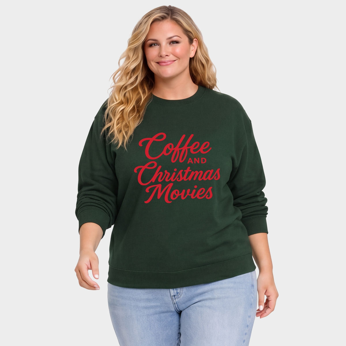 Coffee and Christmas Movies - Women's Plus Sweatshirt