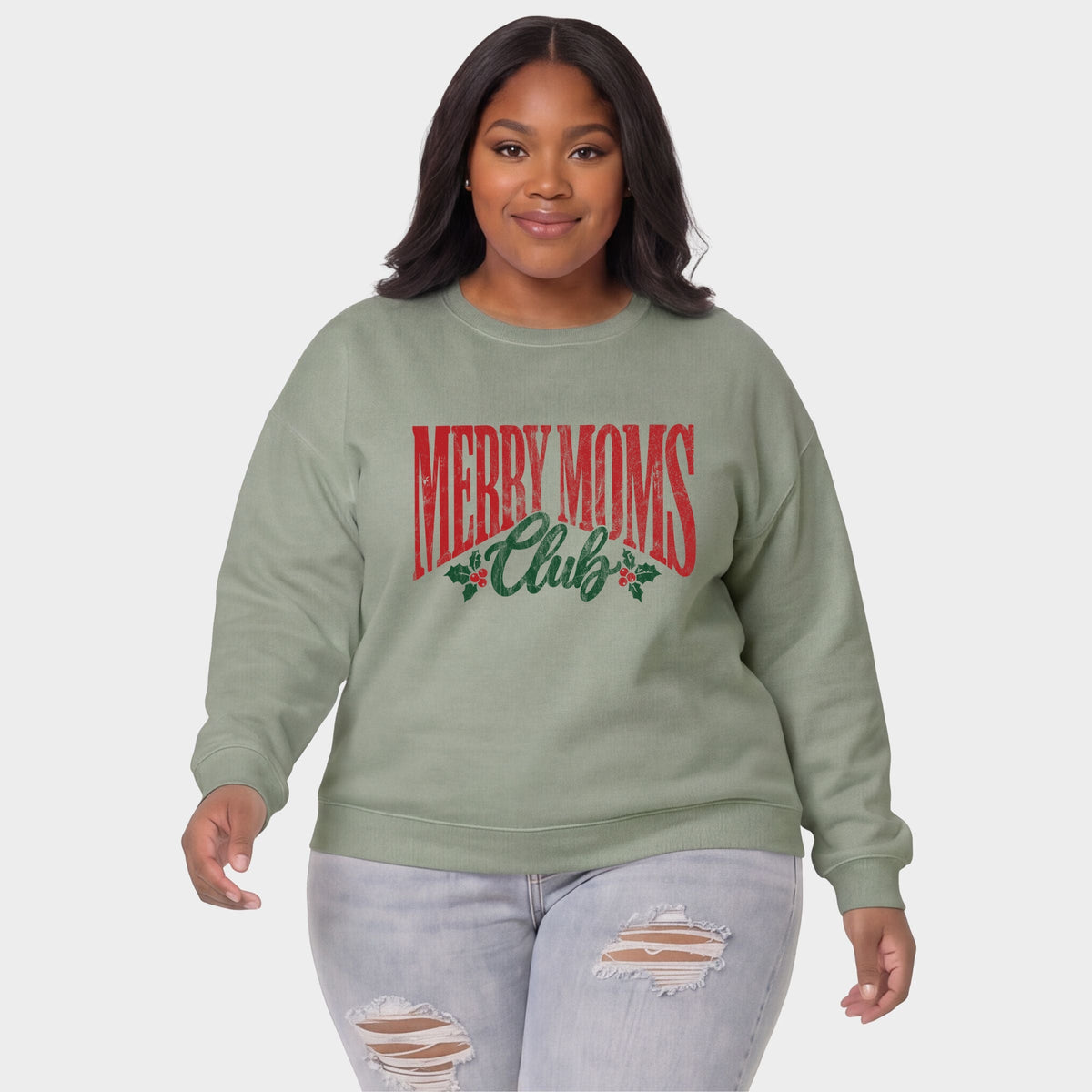 Merry Moms Club - Women's Plus Sweatshirt