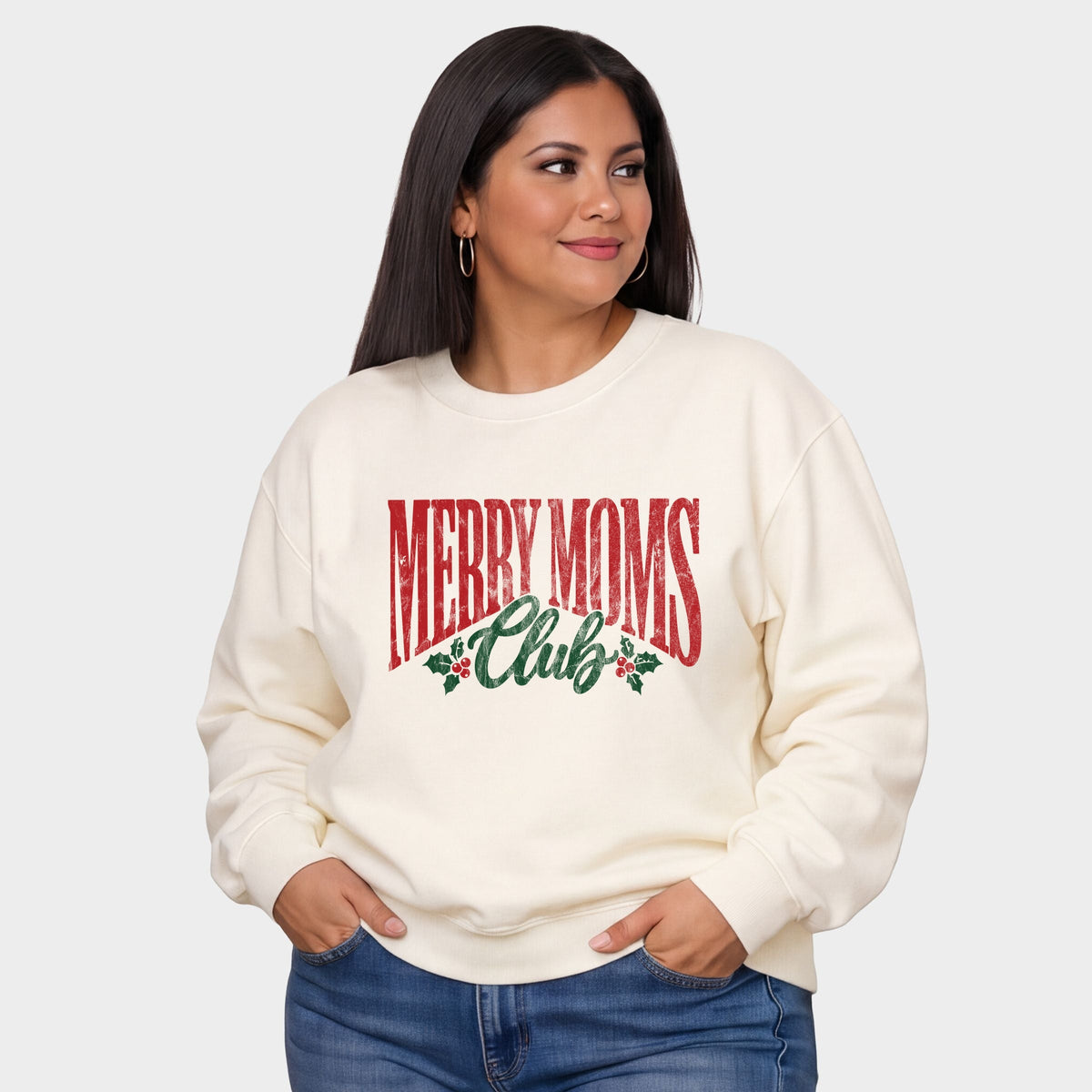 Merry Moms Club - Women's Plus Sweatshirt