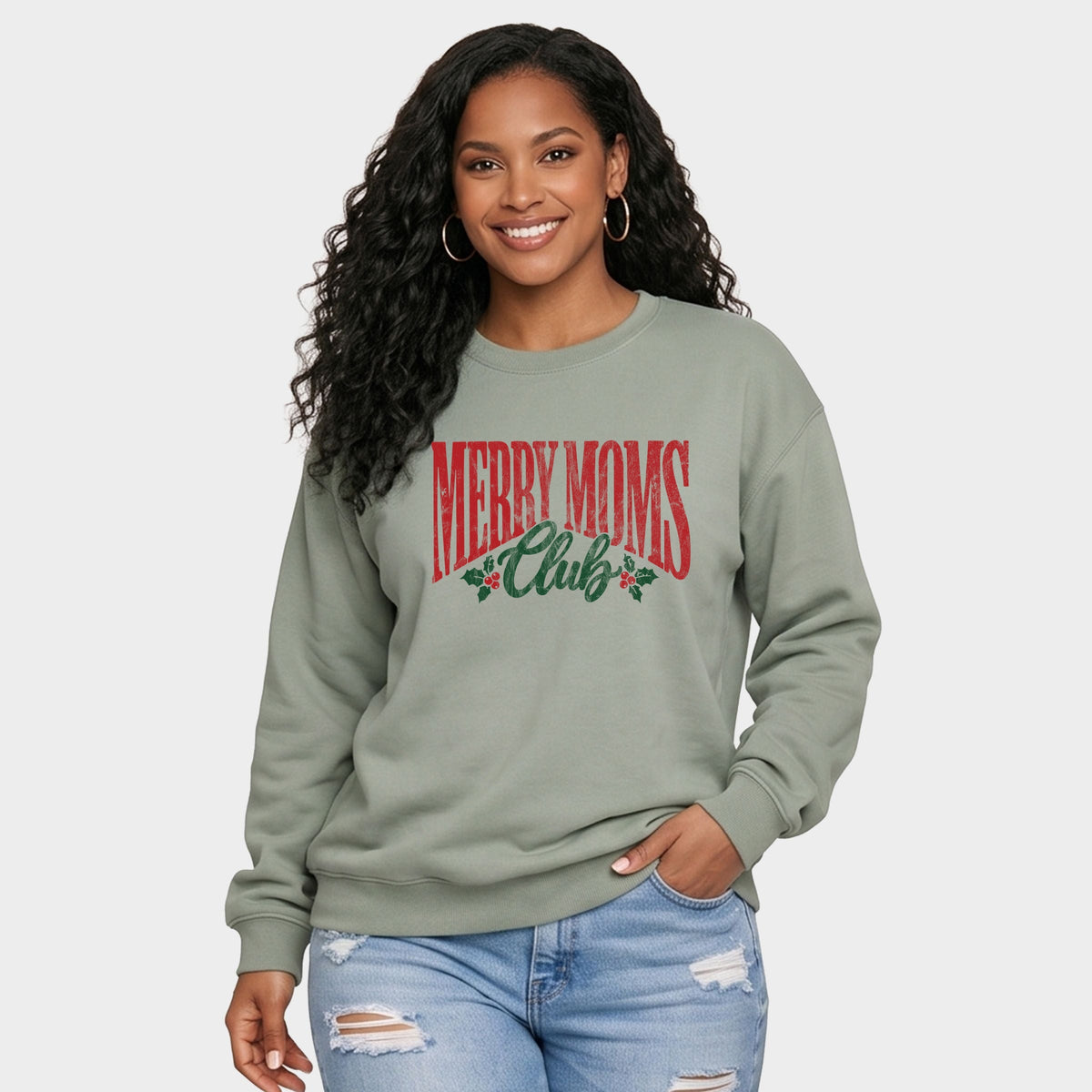 Merry Moms Club - Women's Graphic Sweatshirt