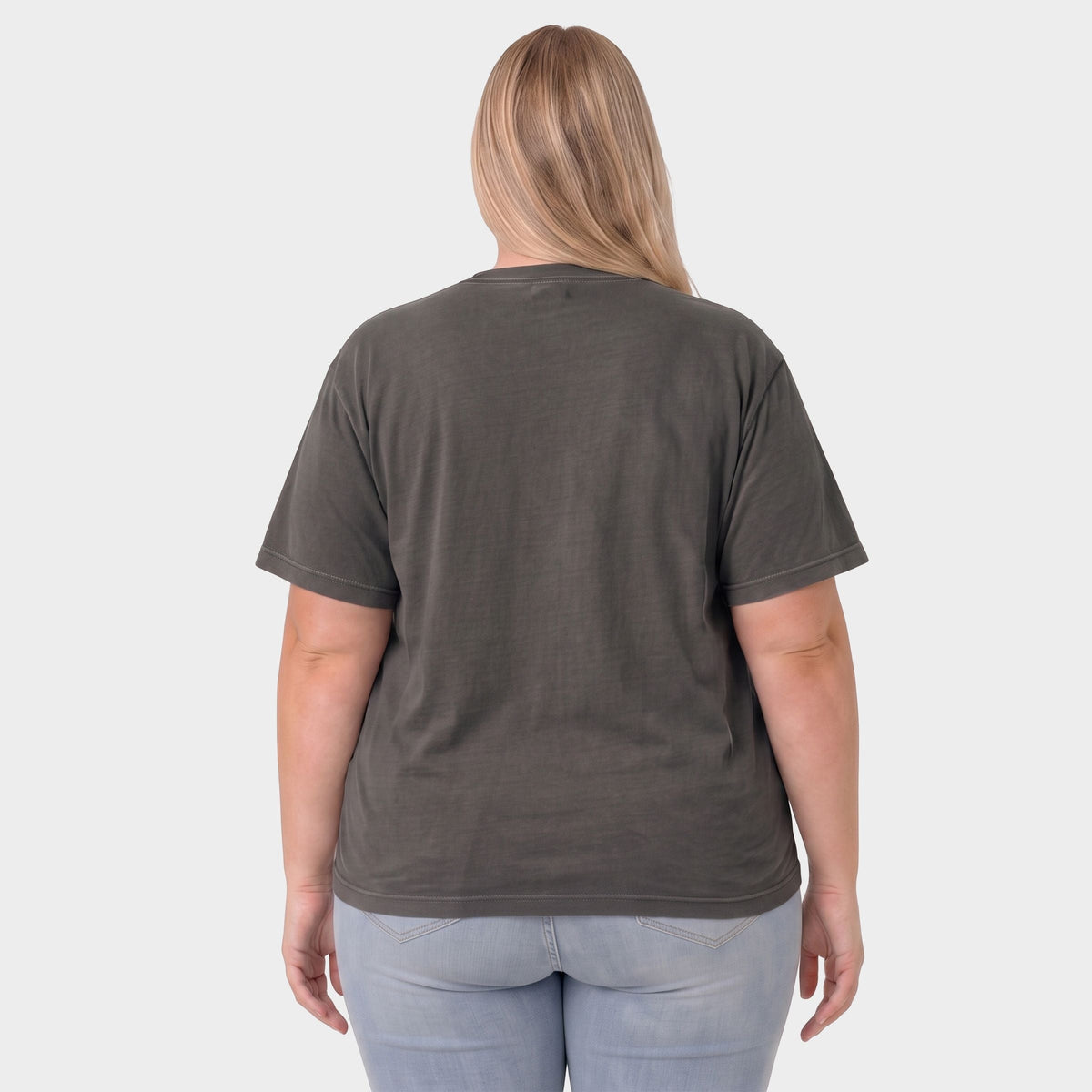 Tis The Season Checkered Trees - Women's Plus Garment Dyed Tee