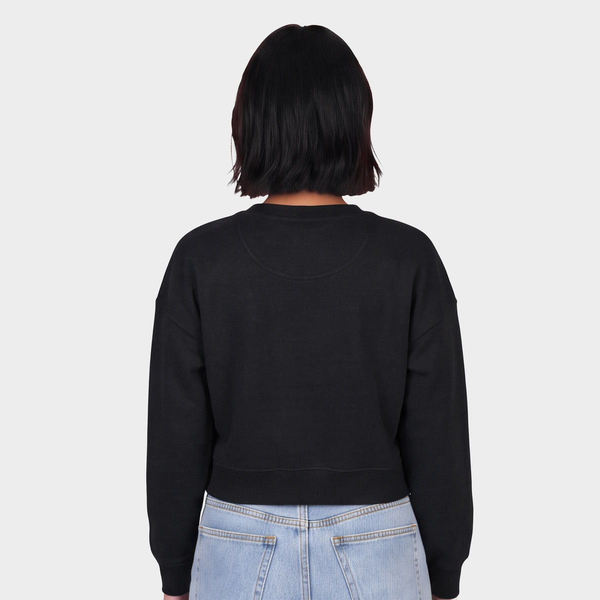 Joy Checkered - Women's Cropped Sweatshirt