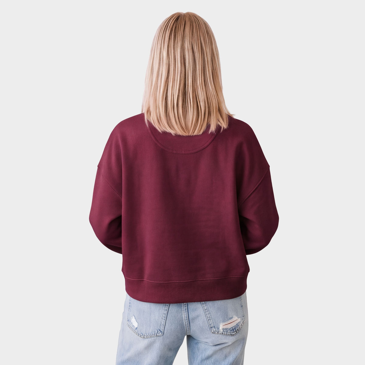 Joy Checkered - Women's Cropped Sweatshirt