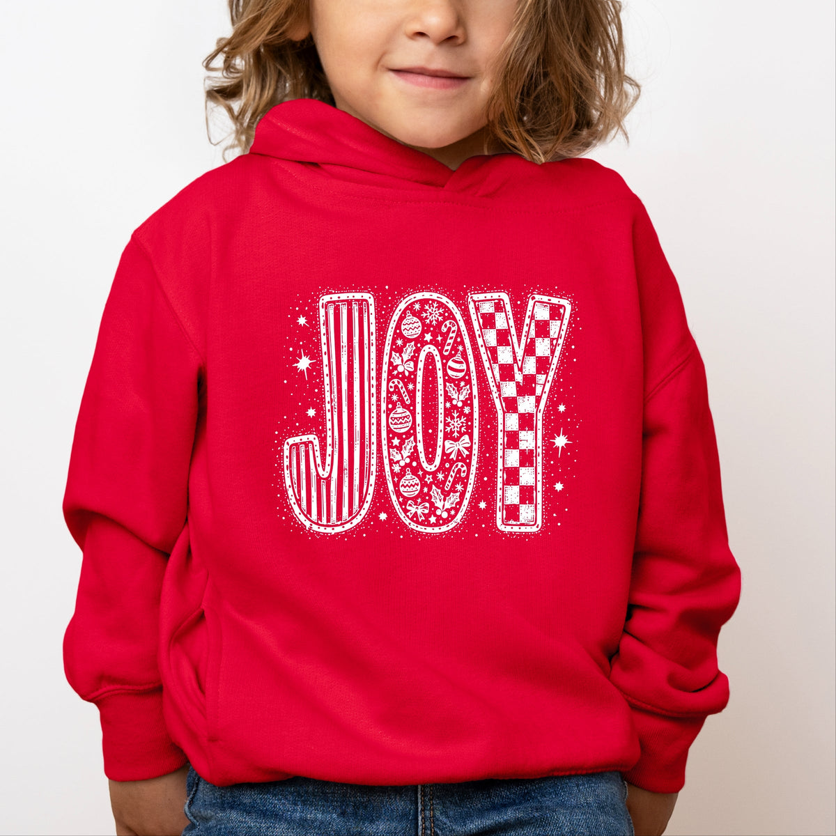 Joy Checkered - Toddler Hoodie