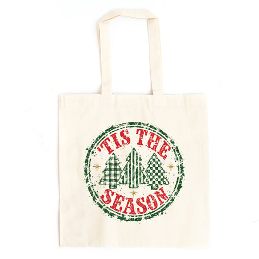 Tis The Season Circle - Canvas Tote