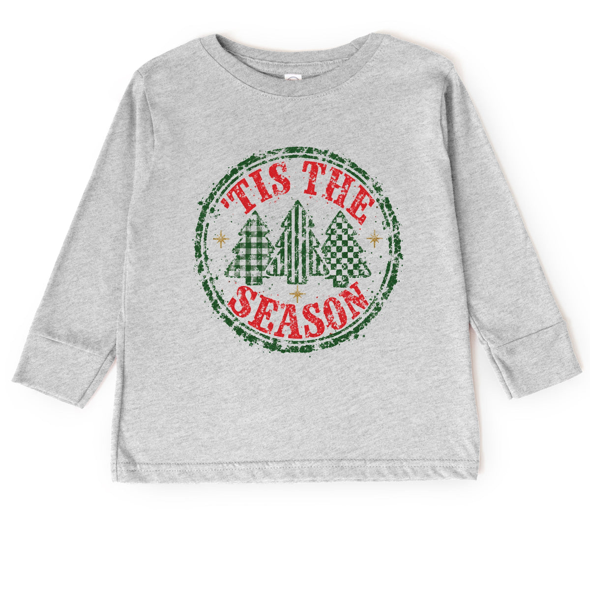 Tis The Season Circle - Toddler Long Sleeve Graphic Tee