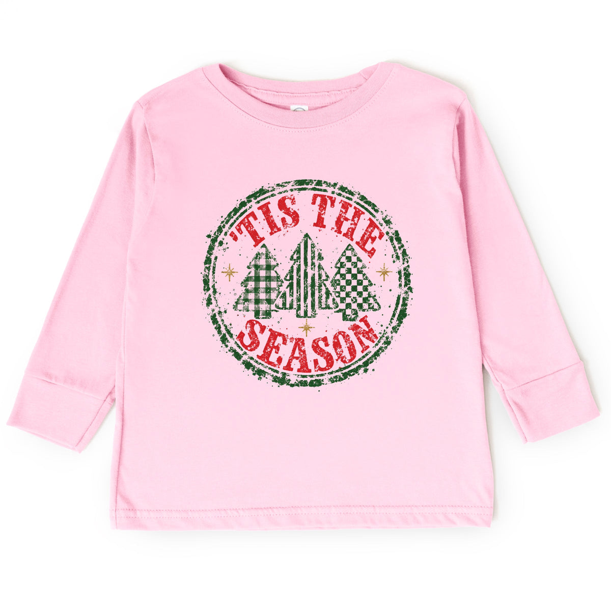 Tis The Season Circle - Toddler Long Sleeve Graphic Tee