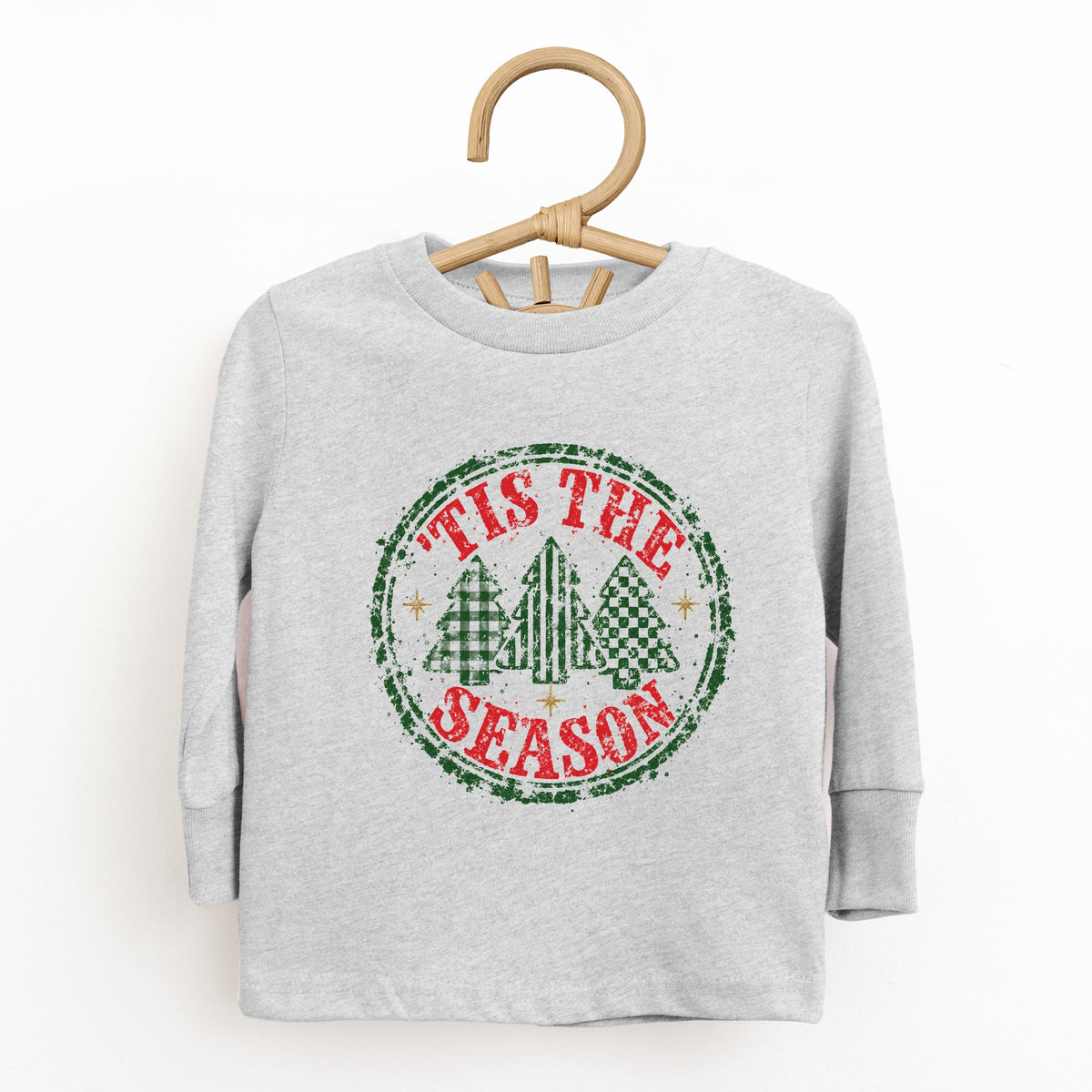 Tis The Season Circle - Toddler Long Sleeve Graphic Tee